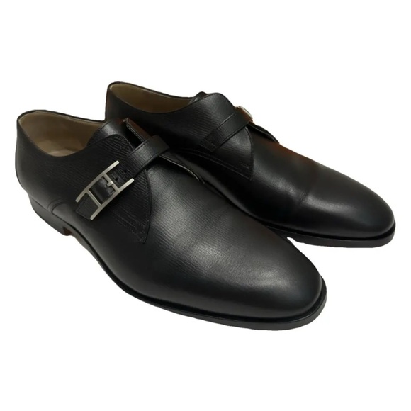 white christmas dresses Hermes Men's Black Bouncing 42 Sneaker Shoes – MAISON de LUXE main image 1